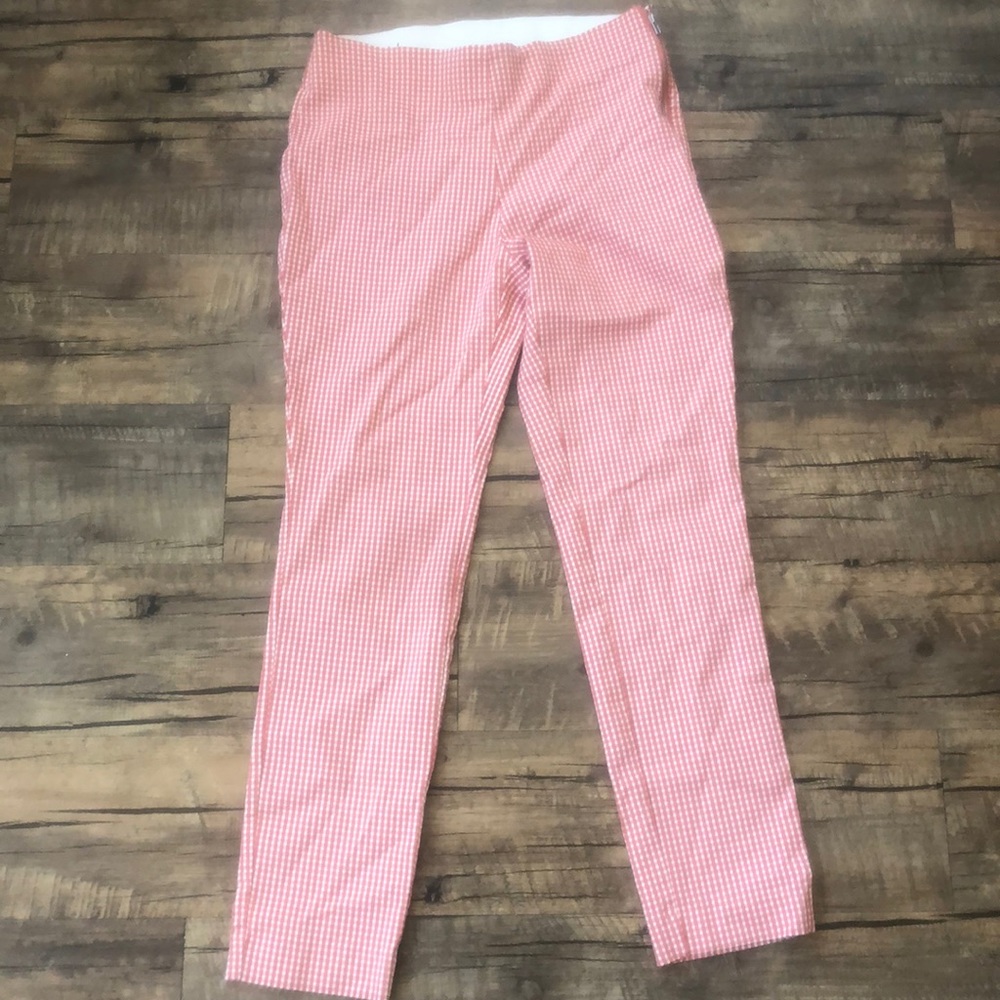 Red and white pants